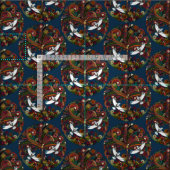 levensboom blauw stof (Delen)