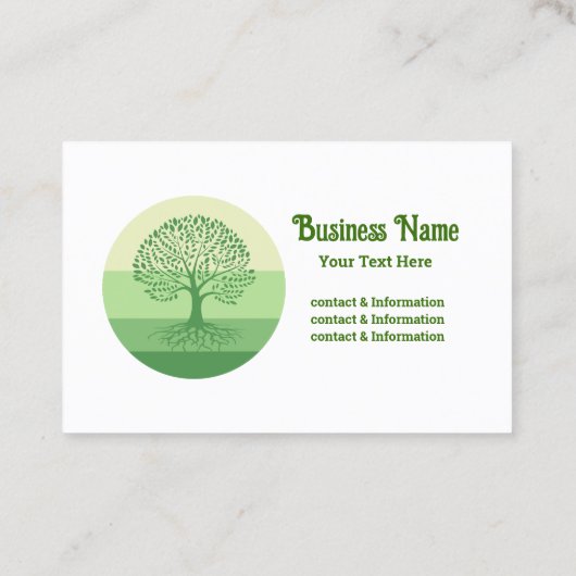 Levensboom, boomdag visitekaartje (Achterkant)