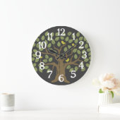 Levensboom Botanische Minimalistische Grote Klok (Huis)