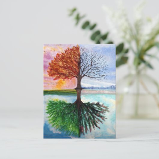 Levensboom Briefkaart (Staand voorkant)