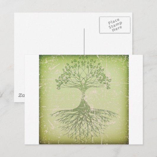 Levensboom Briefkaart (Voorkant / Achterkant)