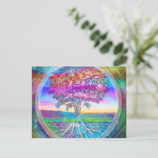 Levensboom Briefkaart (Staand voorkant)