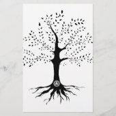 Levensboom Briefpapier (Voorkant)