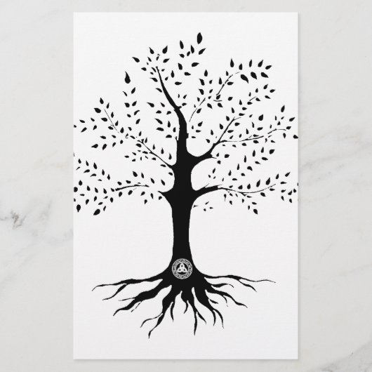 Levensboom Briefpapier (Voorkant)