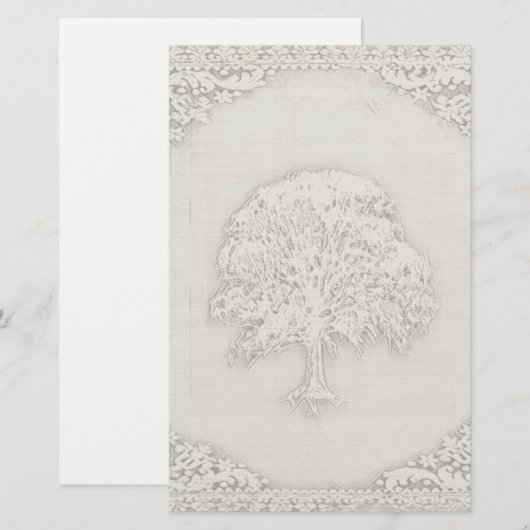 Levensboom Briefpapier (Voorkant / Achterkant)