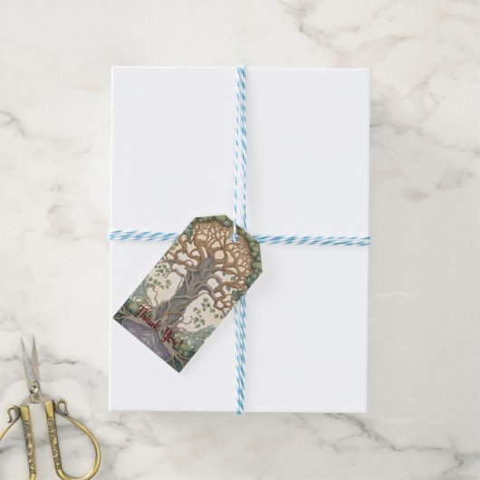 Levensboom Cadeaulabel (Met Touw)