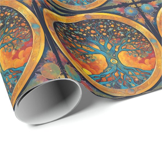 Levensboom Cadeaupapier (Rol Hoek)