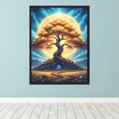 Levensboom Canvas Afdruk (Insitu (Houten vloer))