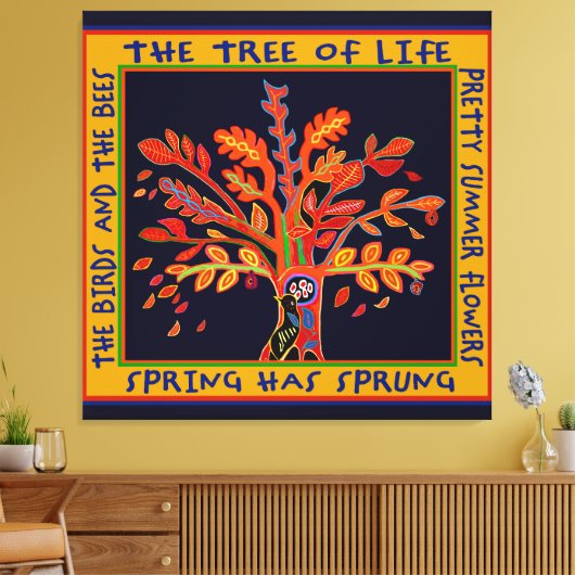 Levensboom Canvas Afdruk (Insitu (Woonkamer))