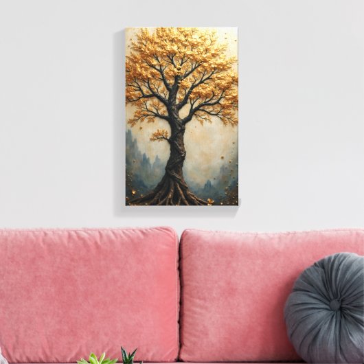 Levensboom Canvas Afdruk (Insitu (Woonkamer))