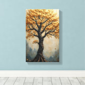 Levensboom Canvas Afdruk (Insitu (Houten vloer))