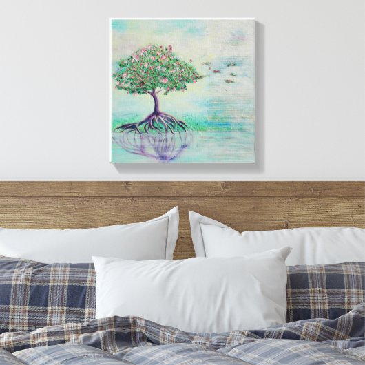 Levensboom Canvas Afdruk (Insitu (Slaapkamer))