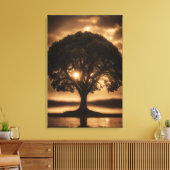Levensboom Canvas Afdruk (Insitu (Woonkamer))