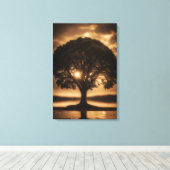 Levensboom Canvas Afdruk (Insitu (Houten vloer))