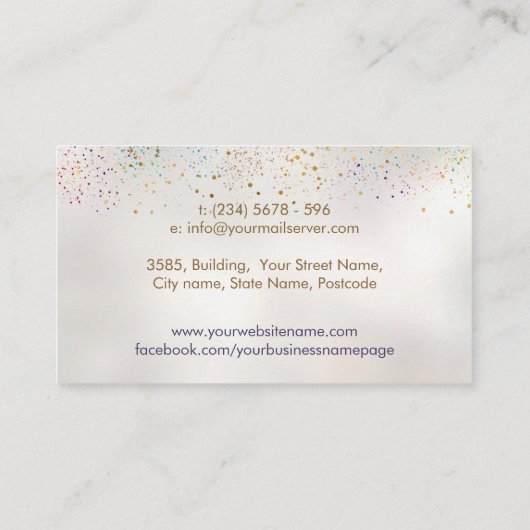 Levensboom - De omhelzing van de genezer Visitekaartje (Achterkant)