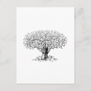 Levensboom - dieren briefkaart