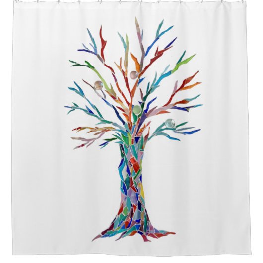 Levensboom Douchegordijn (Voorkant)