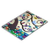 Levensboom duif en robin notitieboek (Linkerzijde)