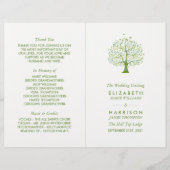 Levensboom, Elegant Trouwprogramma (Voorkant)