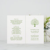 Levensboom, Elegant Trouwprogramma (Staand voorkant)