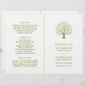 Levensboom, Elegant Trouwprogramma (Voorkant / Achterkant)