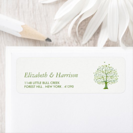 Levensboom, Elegant Wedding Etiket (Insitu)