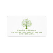 Levensboom, Elegant Wedding Etiket (Voorkant)