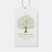 Levensboom, Elegant Wedding Favor Cadeaulabel (Voorkant)