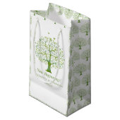 Levensboom, Elegant Wedding Favor Klein Cadeauzakje (Voorkant Gekanteld)