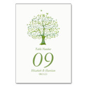 Levensboom, Elegant Wedding Kaart (Achterkant)