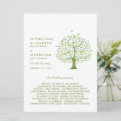 Levensboom, Elegante Trouw Programmakaart (Staand voorkant)