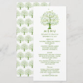 Levensboom, Elegante Trouwmenu Menu (Voorkant / Achterkant)