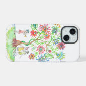 Levensboom en dansers iPhone 15 case (Achterkant horizontaal)