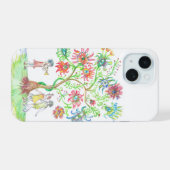 Levensboom en dansers iPhone 15 case (Achterkant horizontaal)