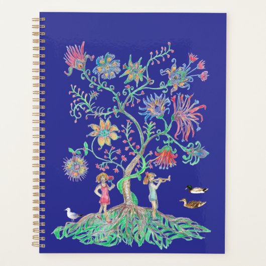 Levensboom en eenden wilde eenden planner (Voorkant)