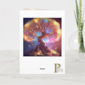 Levensboom en Liefde Grafische Kunstkaart Kaart (Achterkant)