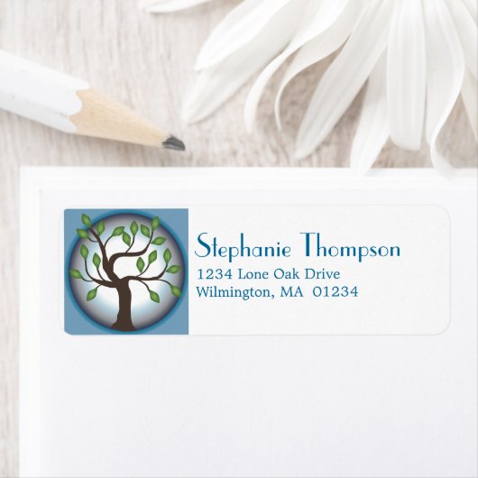 Levensboom en Maan Etiket (Insitu)