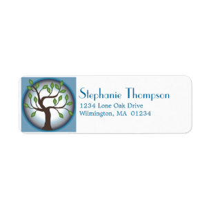 Levensboom en Maan Etiket