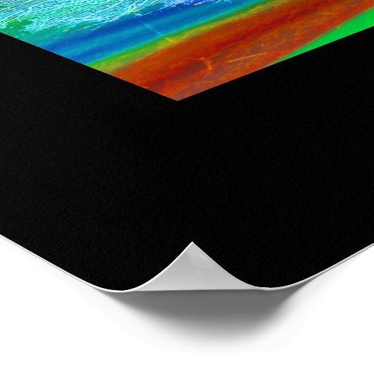 Levensboom en regenboog poster (Hoek)