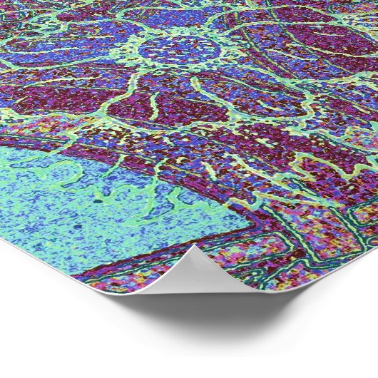 Levensboom en vlinder poster (Hoek)