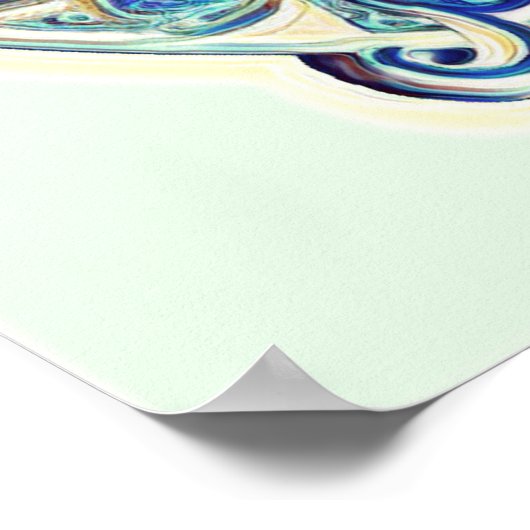 Levensboom en Yin Yang 1-Poster Poster (Hoek)