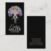 Levensboom - Evolutie-DNA Pearl en kleur Visitekaartje (Voorkant / Achterkant)