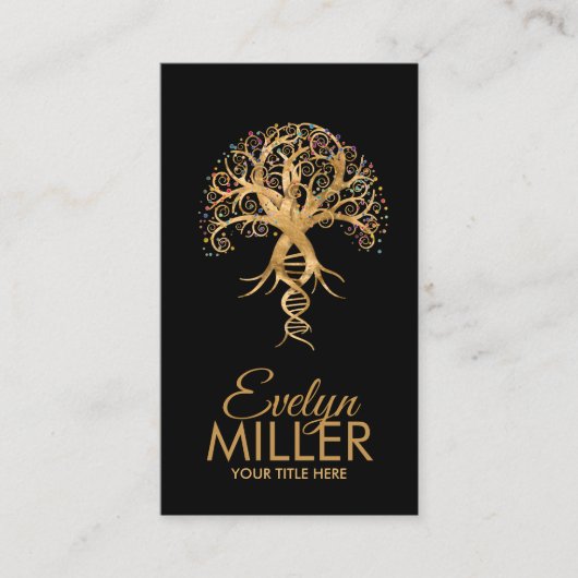 Levensboom - Evolutie-DNA Visitekaartje (Voorkant)