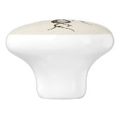 Levensboom - evolutie keramische knop (Zijkant)