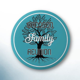 Levensboom! Familie Reünie Knop Ronde Button 5,7 Cm