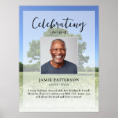 Levensboom, Feest van het Leven Foto, Begrafenis Poster (Voorkant)