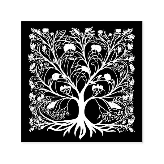Levensboom Floral Zelfinktende Stempel (Design)