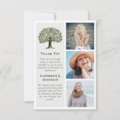 Levensboom Foto Sympathie Begrafenis Bedankkaart (Voorkant)