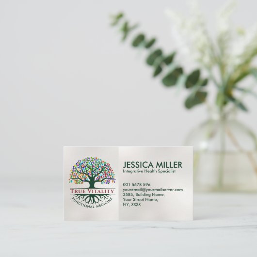Levensboom - Functional Medicine Visitekaartje (Staand voorkant)