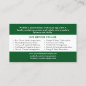 Levensboom - Functional Medicine Visitekaartje (Achterkant)